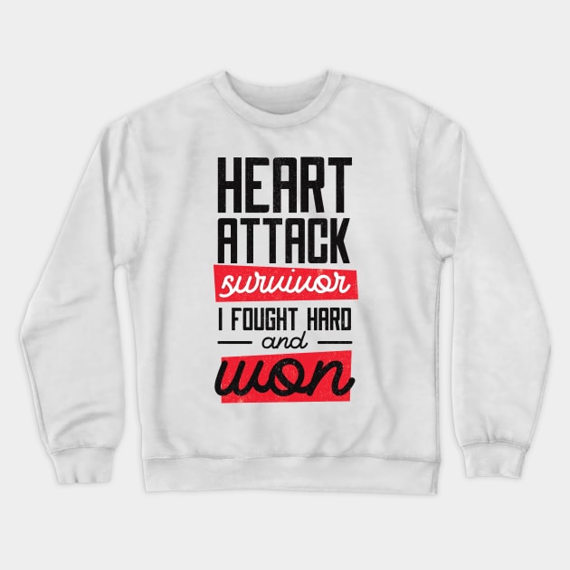 Heart Attack Survivor Crewneck Sweatshirt by madeinchorley